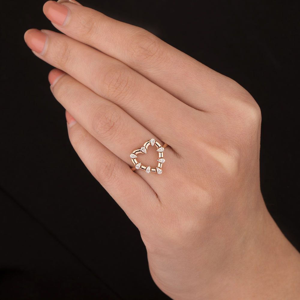 18K Rose Gold Diamond Jewellery - 0.297ct VVS-EF