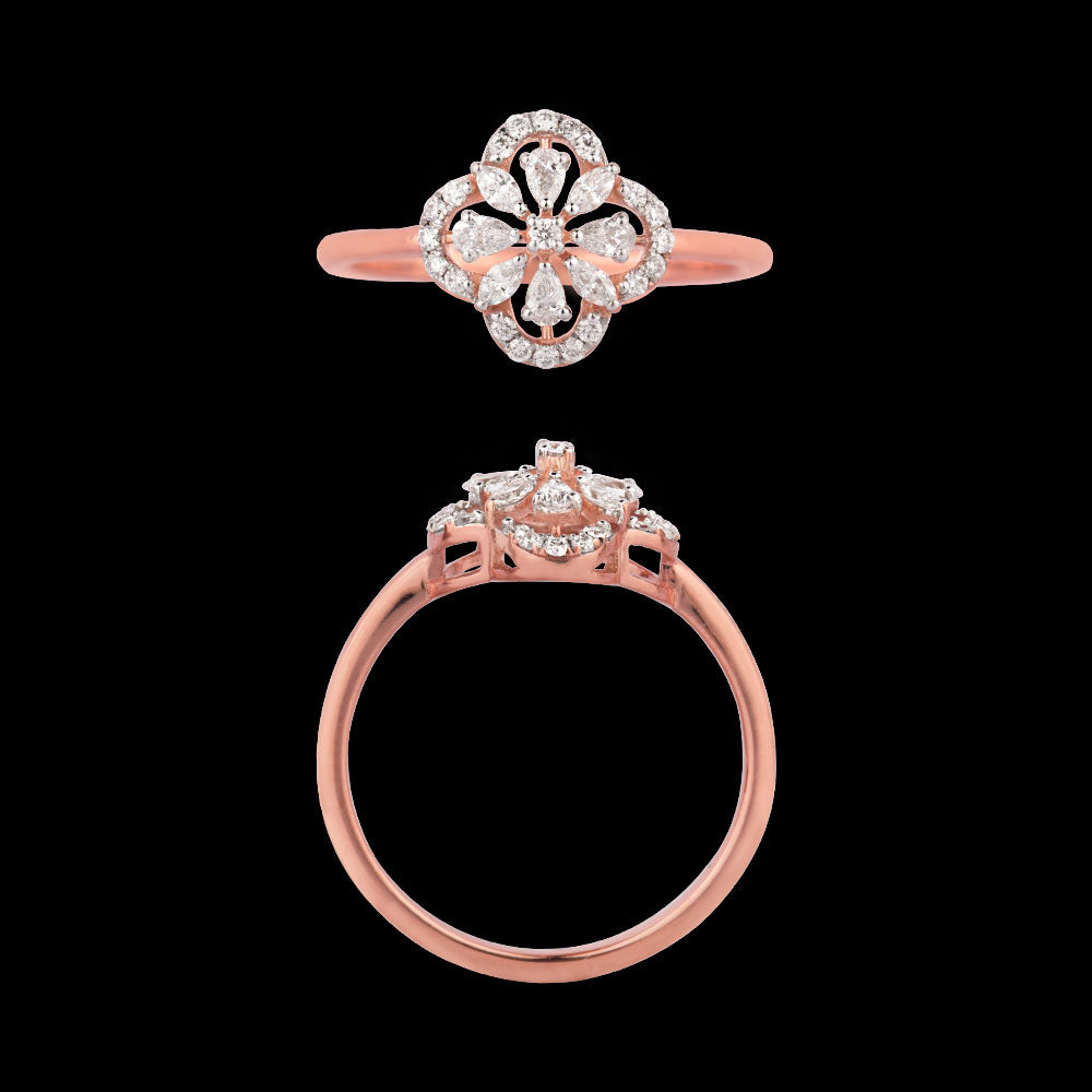 18K Rose Gold Diamond Jewellery - 0.305ct VVS-EF