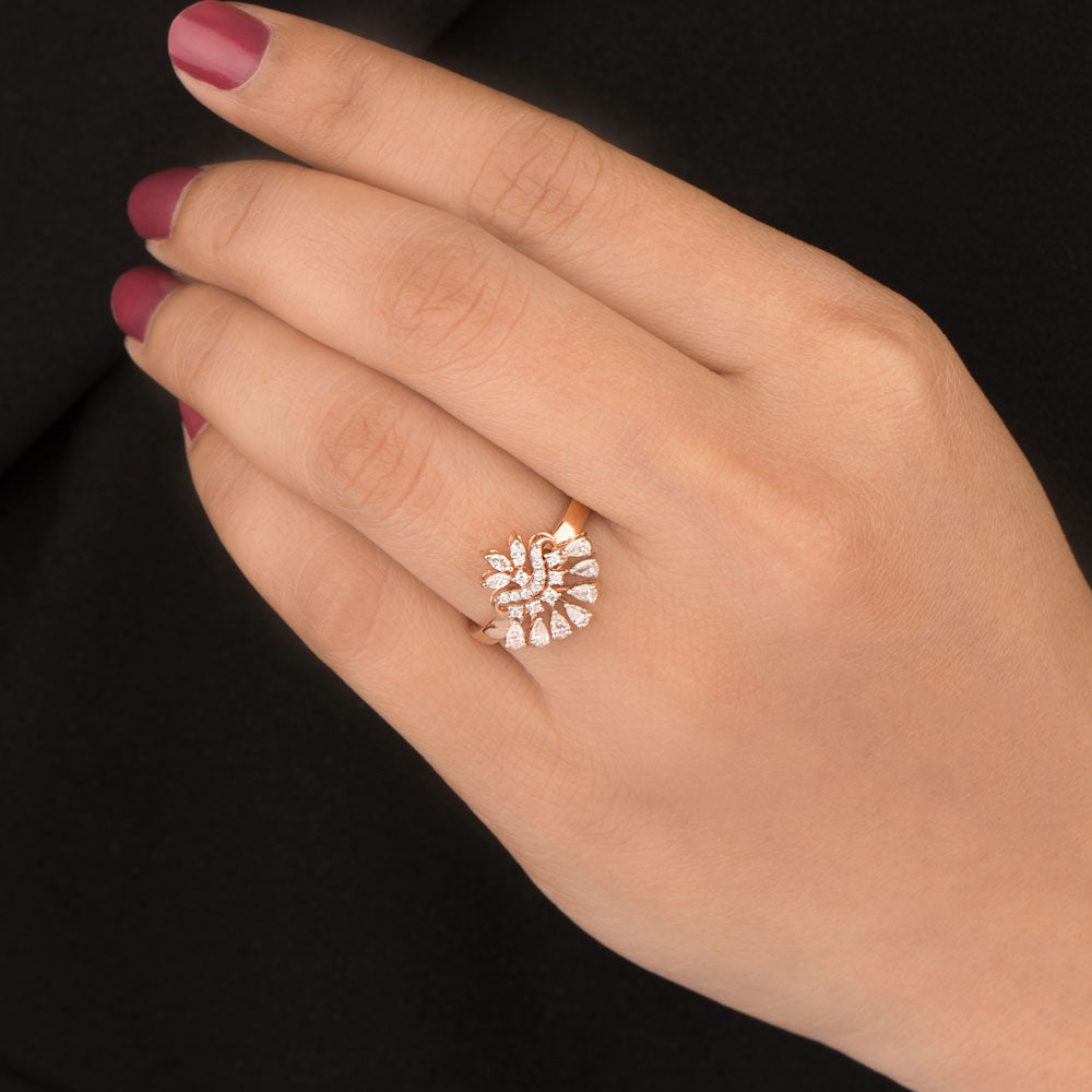 18K Rose Gold Diamond Jewellery - 0.374ct VVS-EF