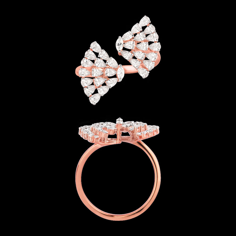 18K Rose Gold Diamond Jewellery - 1.151ct VVS-EF