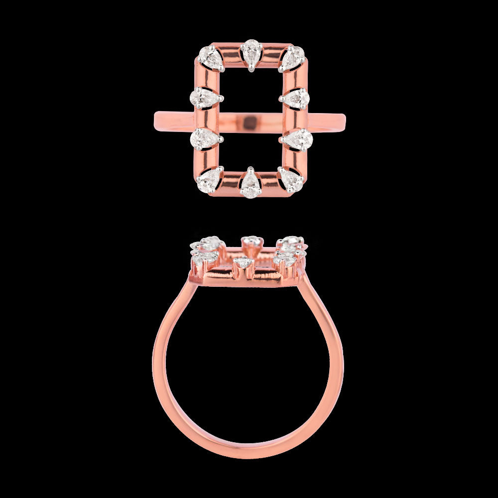 18K Rose Gold Diamond Jewellery - 0.322ct VVS-VS-EF