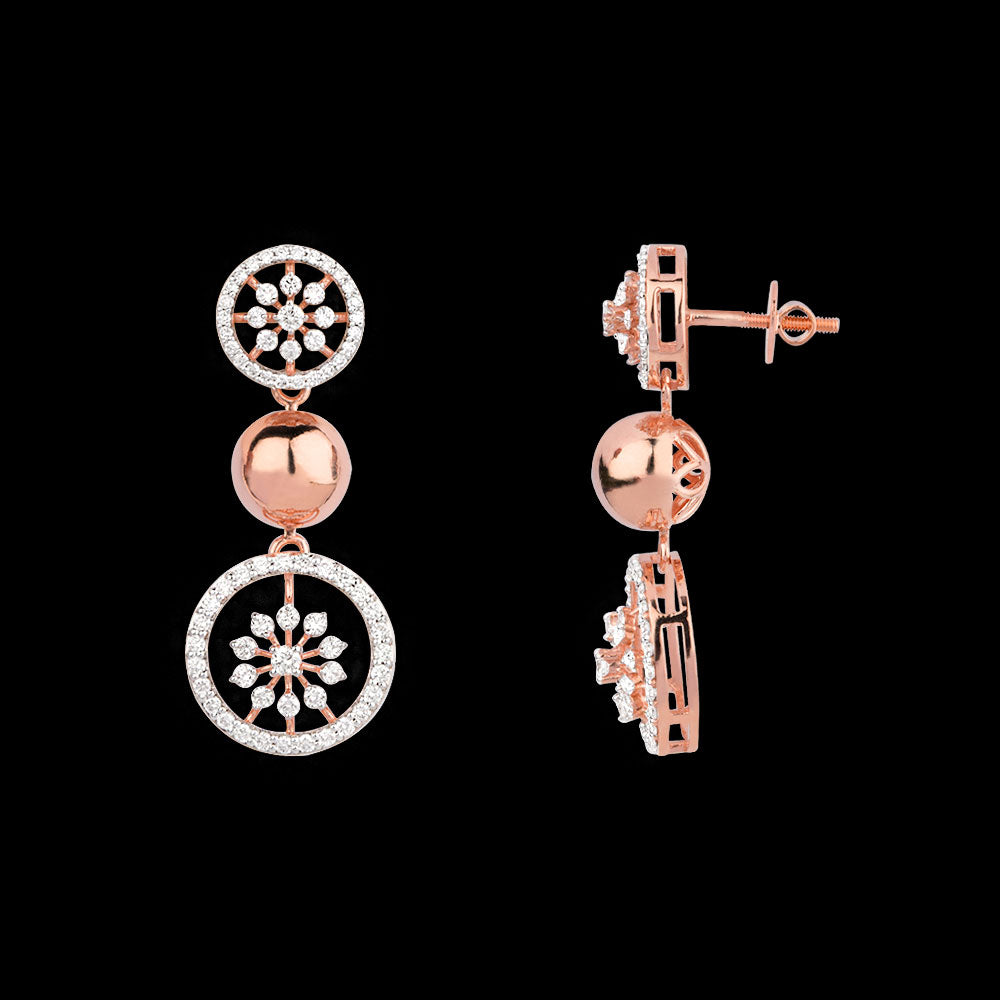 18K Rose Gold Diamond Jewellery - 1.537ct VVS-VS-GH