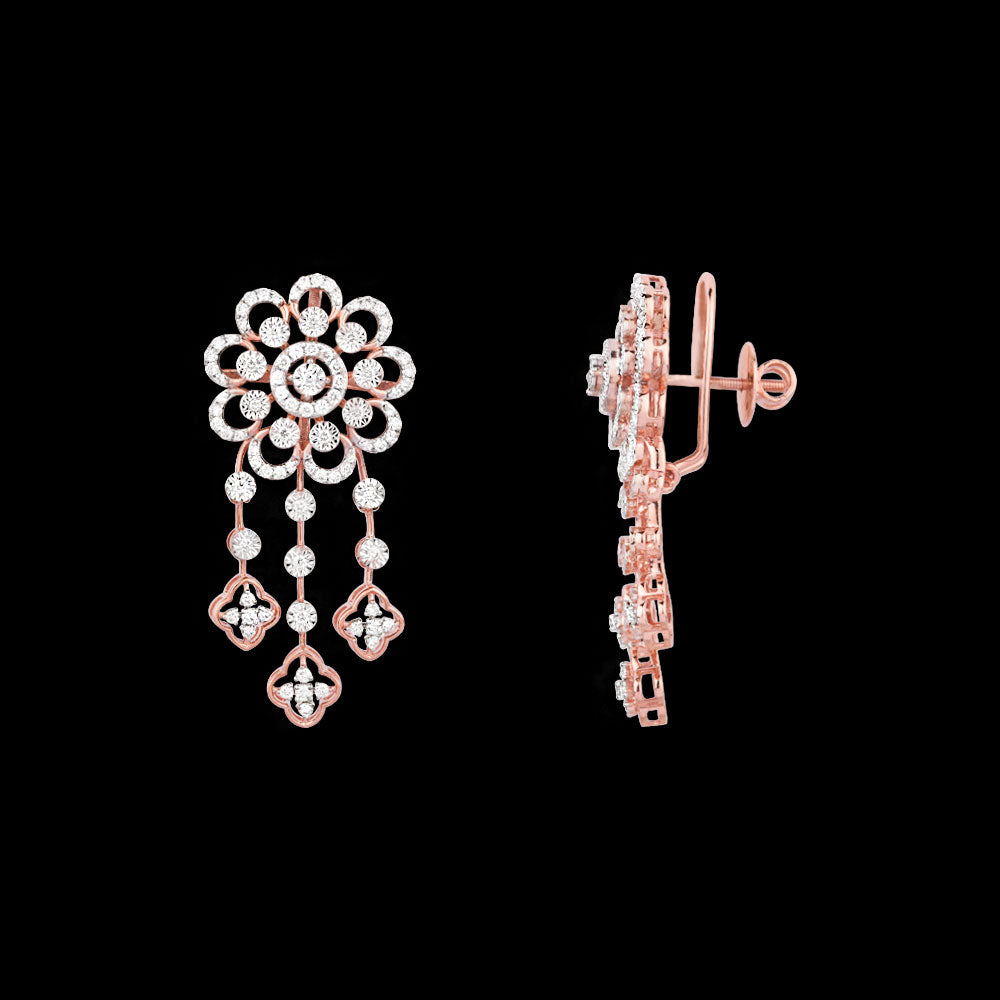 14K Rose Gold Diamond Jewellery - 1.259ct VVS-VS-GH