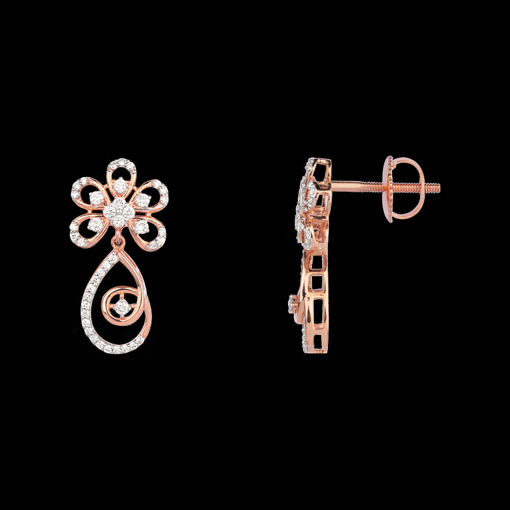 18K Rose Gold Diamond Jewellery - 1.05ct VVS-VS-GH