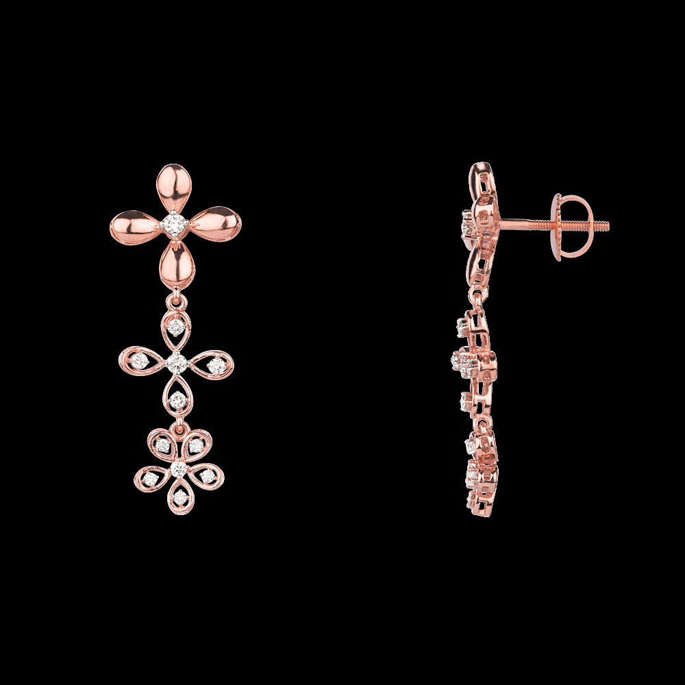 18K Rose Gold Diamond Jewellery - 0.563ct VS-SI-HI