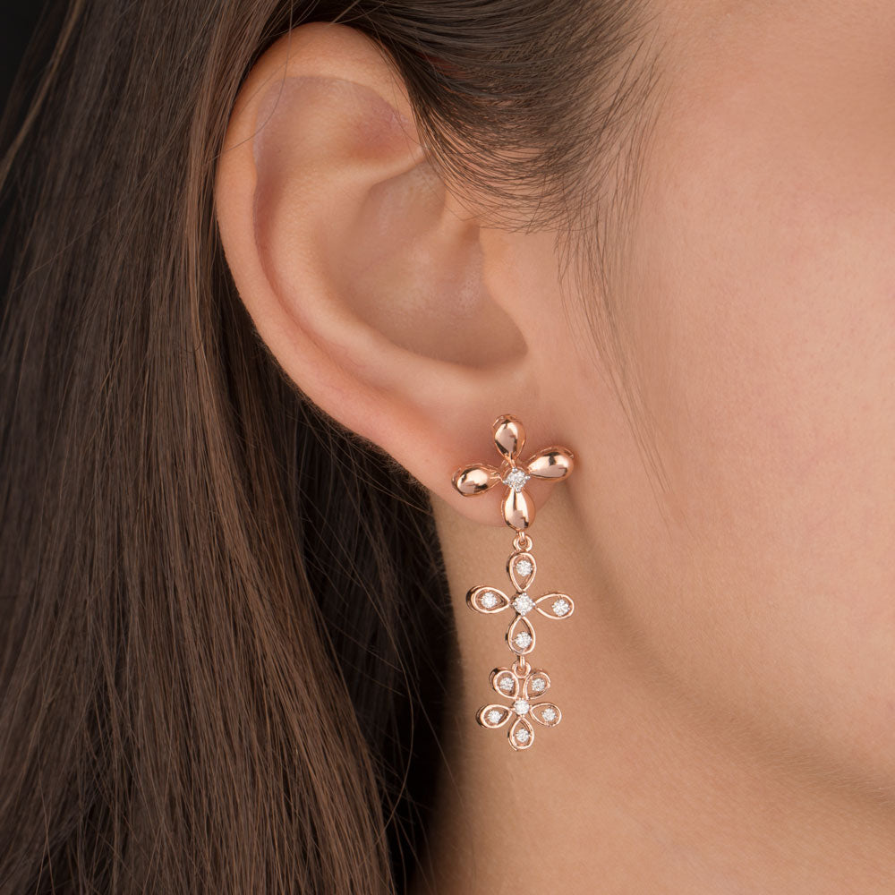 18K Rose Gold Diamond Jewellery - 0.563ct VS-SI-HI