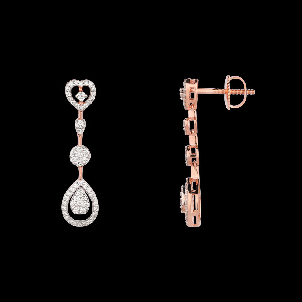 18K Rose Gold Diamond Jewellery - 1.651ct VVS-VS-GHI