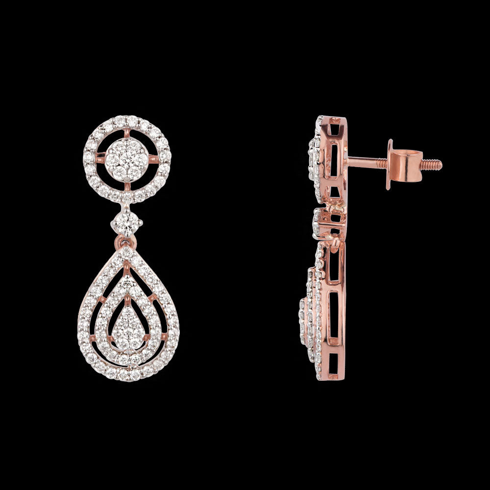 18K Rose Gold Diamond Jewellery - 1.52ct VVS-VS-GH