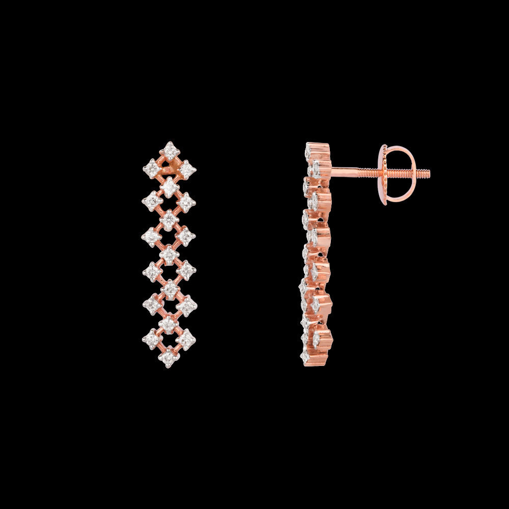 18K Rose Gold Diamond Jewellery - 0.248ct VVS-VS-HI