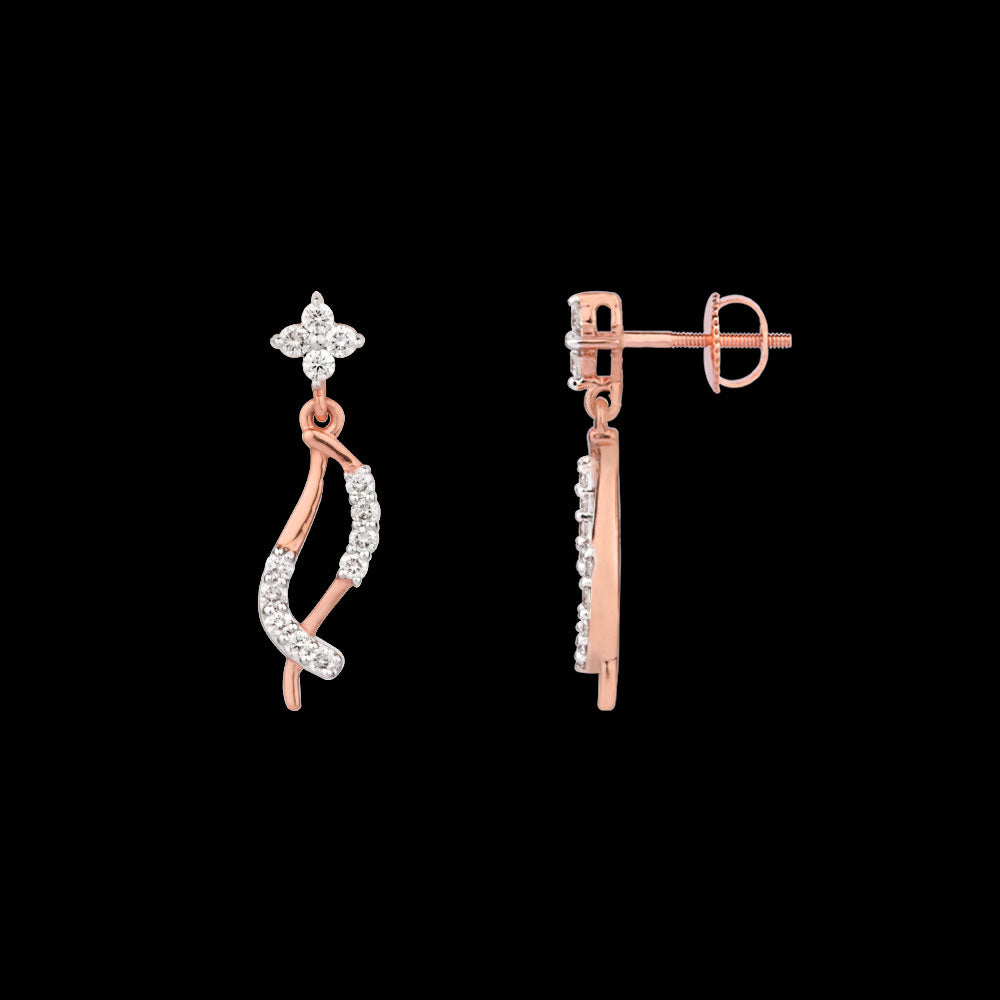 18K Rose Gold Diamond Jewellery - 0.21ct VVS-VS-HI