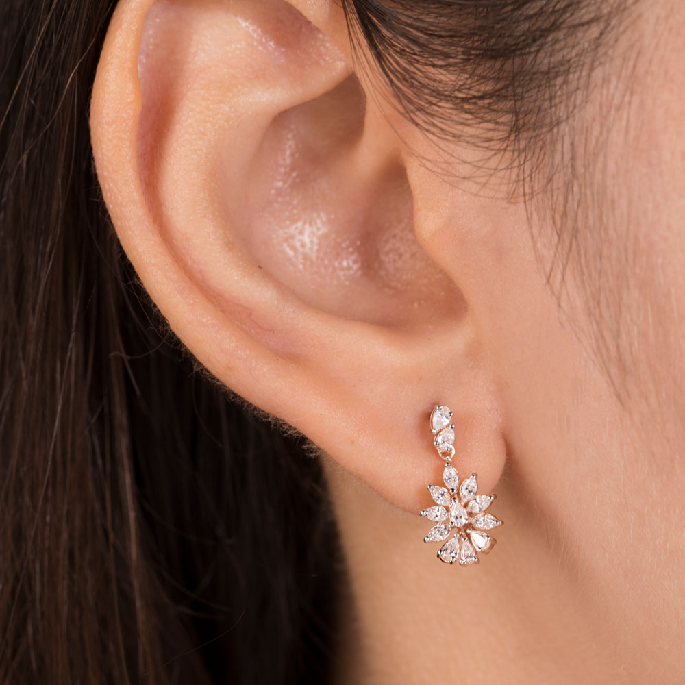 18K Rose Gold Diamond Jewellery - 0.536ct VVS-EF
