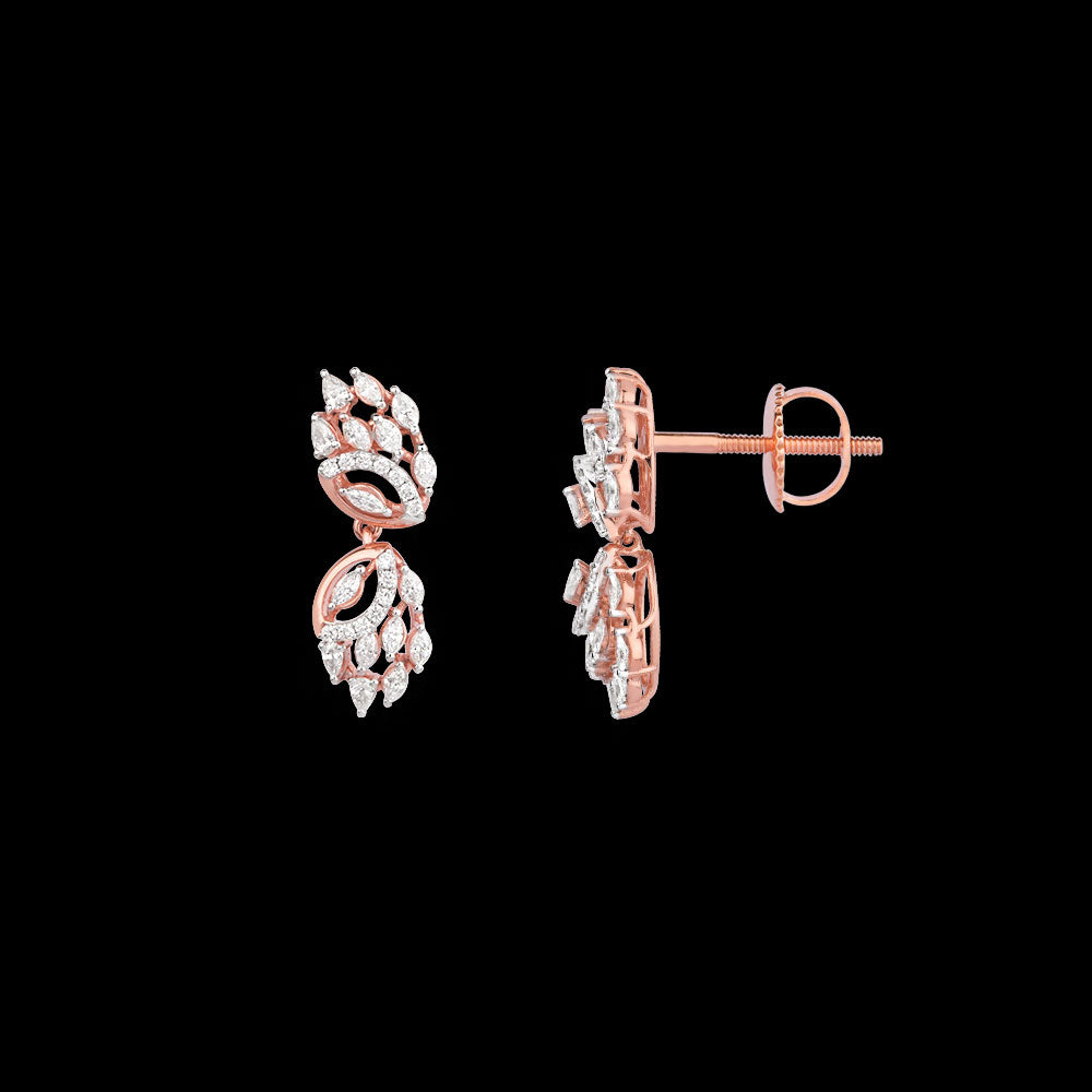 18K Rose Gold Diamond Jewellery - 0.767ct VVS-EF