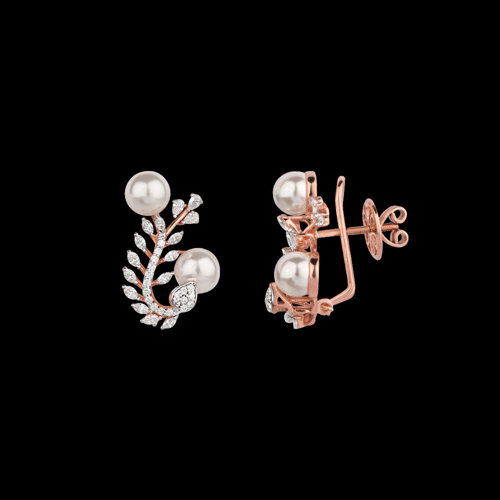 18K Rose Gold Diamond Jewellery - 0.964ct VVS-EF with Colour Stones