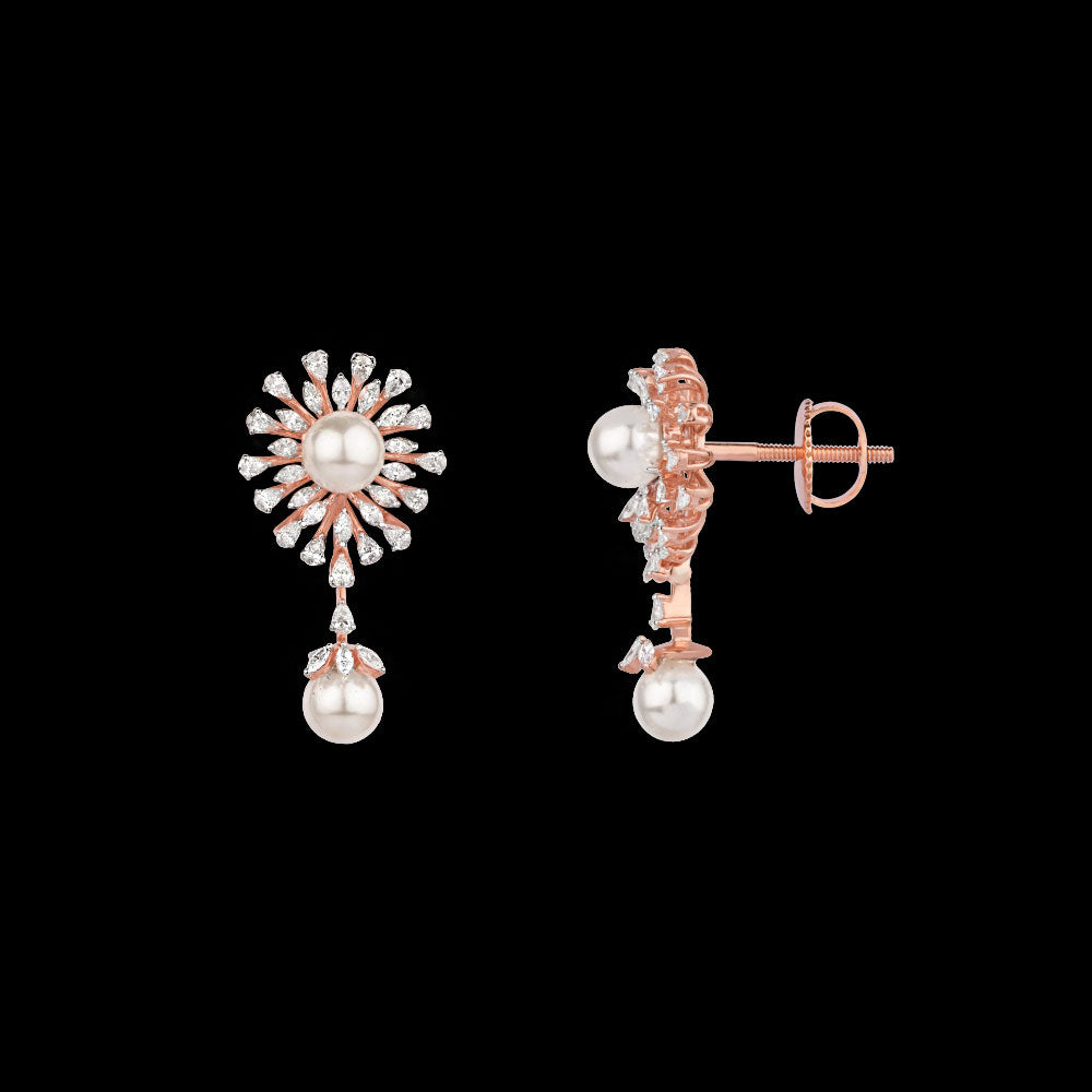 18K Rose Gold Diamond Jewellery - 1.703ct VVS-EF with Colour Stones