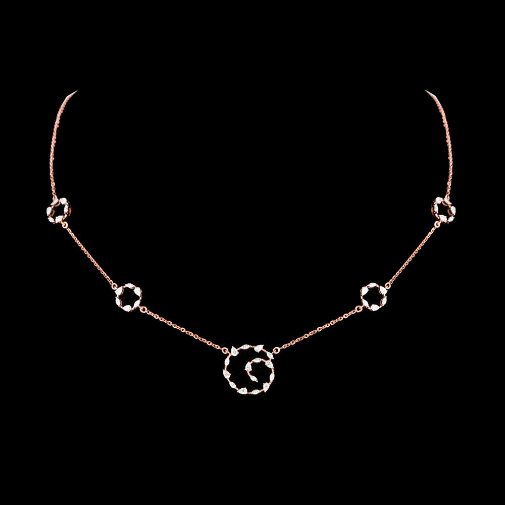 18K Rose Gold Diamond Jewellery - 1.451ct VVS-VS-EF