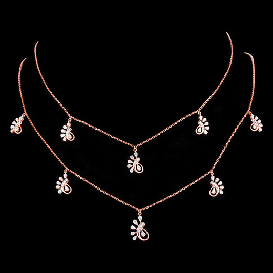 18K Rose Gold Diamond Jewellery - 2.338ct VVS-EF