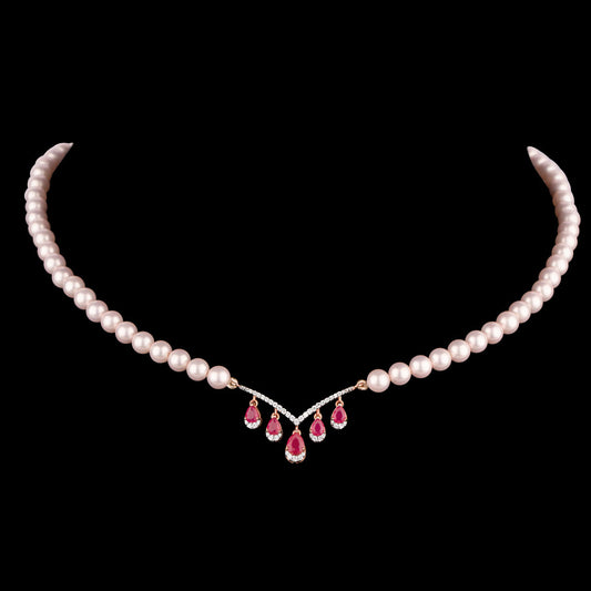 14K Rose Gold Diamond Pendant - 0.205ct VS-SI-GH with Colour Stones