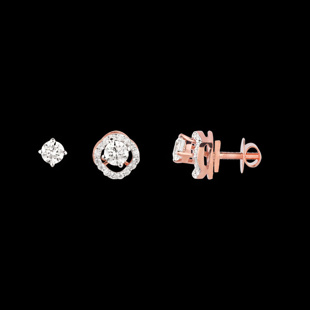 18K Rose Gold Diamond Jewellery - 0.66ct VVS-VS-HI