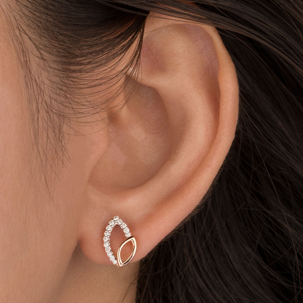 14K Rose Gold Diamond Jewellery - 0.16ct SI-GH