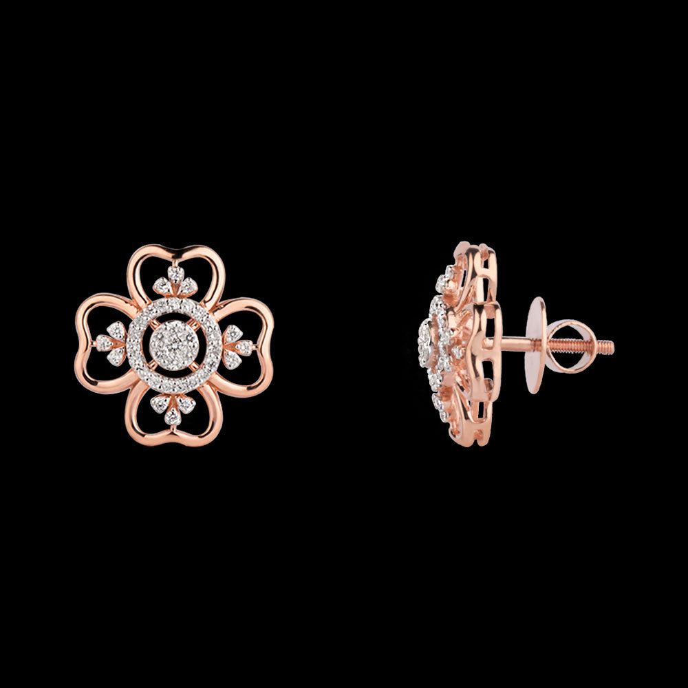 18K Rose Gold Diamond Jewellery - 0.459ct VVS-VS-EF