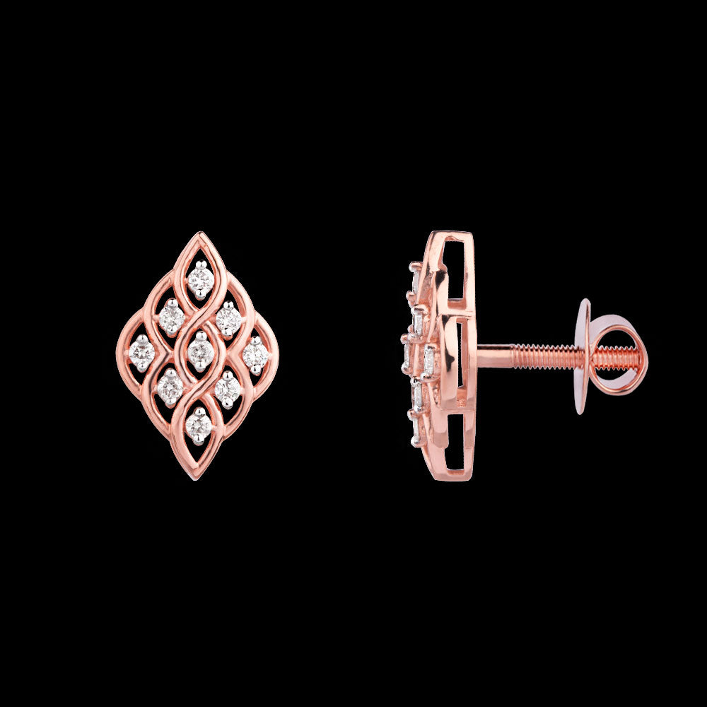 18K Rose Gold Diamond Jewellery - 0.207ct VS-SI-GH