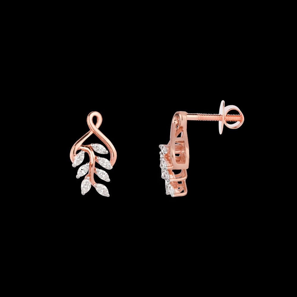 18K Rose Gold Diamond Jewellery - 0.579ct VVS-EF