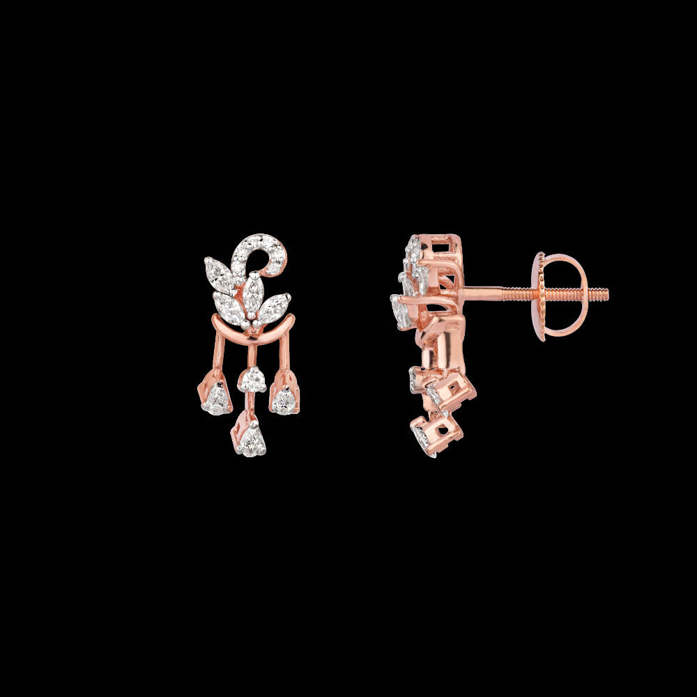 18K Rose Gold Diamond Jewellery - 0.69ct VVS-EF