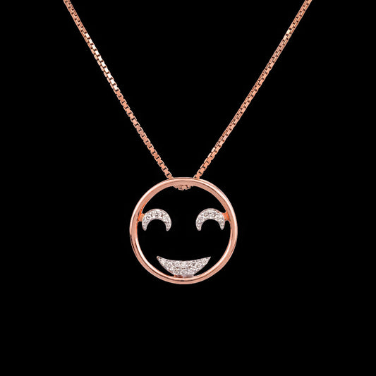 14K Rose Gold Diamond Pendant - 0.12ct SI-GH