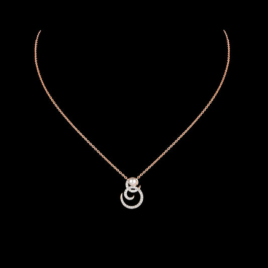 14K Rose Gold Diamond Pendant - 0.221ct VS-SI-GH with Colour Stones