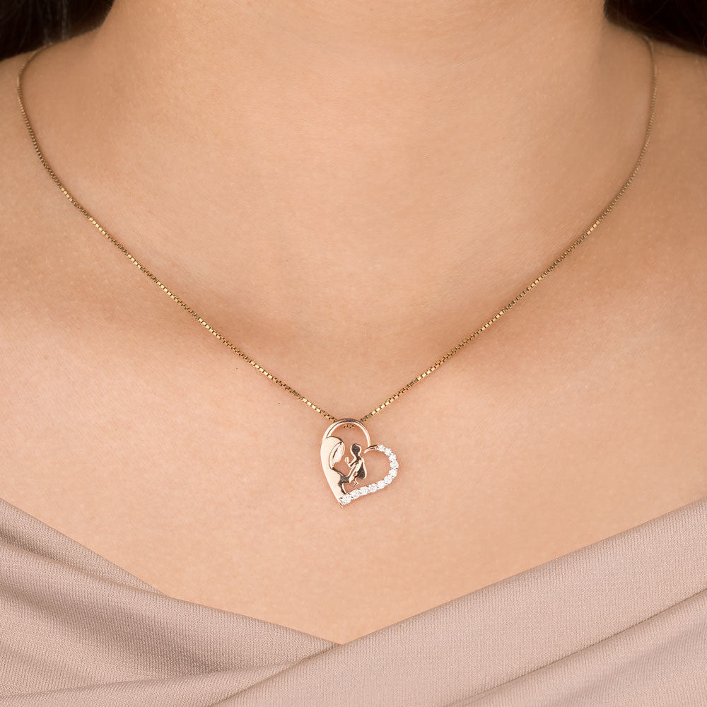 18K Rose Gold Diamond Pendant - 0.165ct VVS-VS-GH