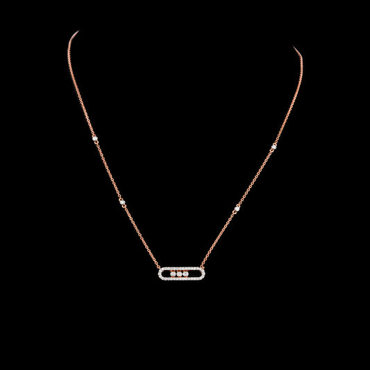18K Rose Gold Diamond Pendant - 0.338ct VVS-VS-GH