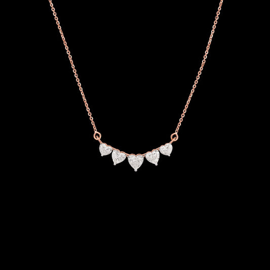 18K Rose Gold Diamond Pendant - 1.913ct VVS-VS-FG
