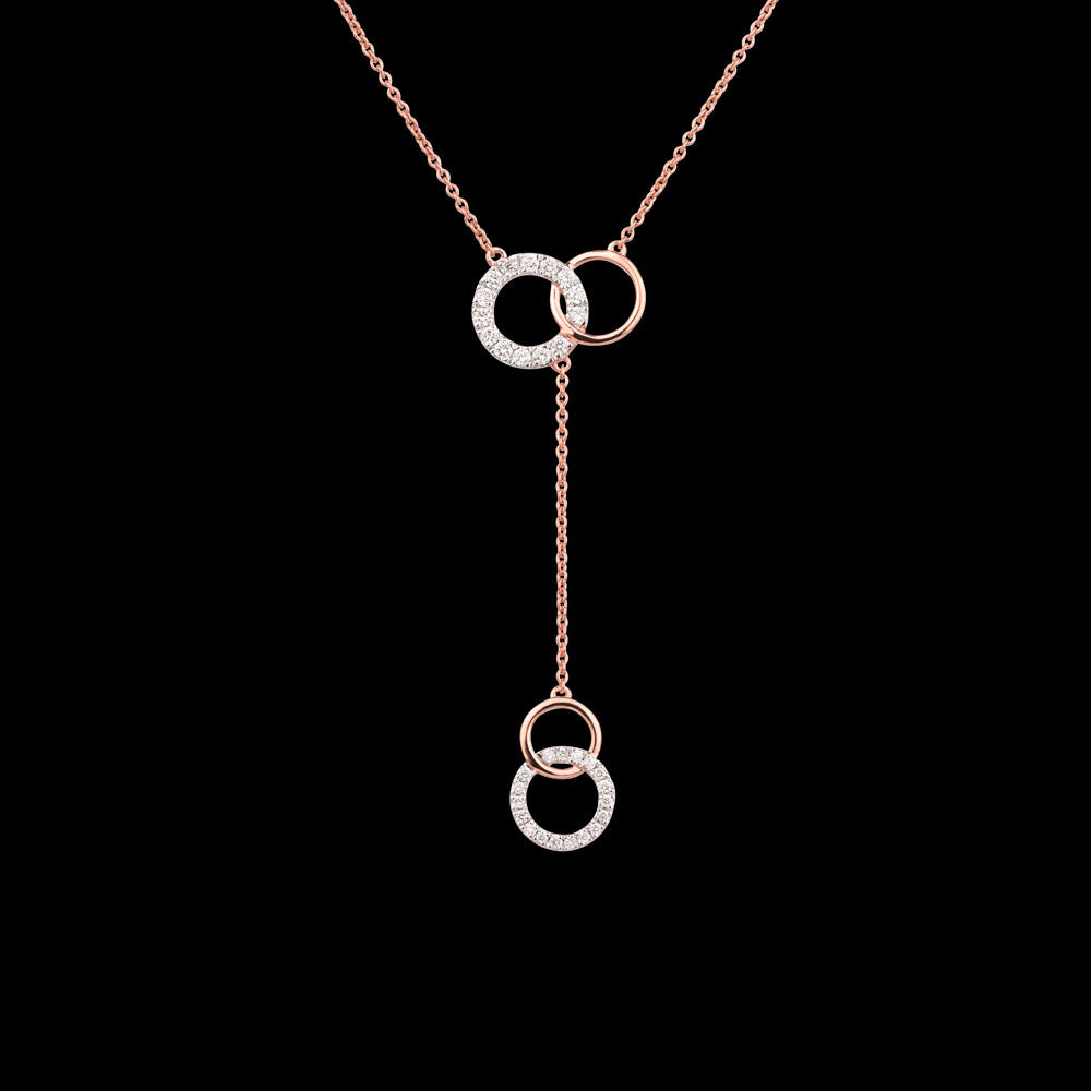 14K Rose Gold Diamond Pendant - 0.33ct VS-SI-HI