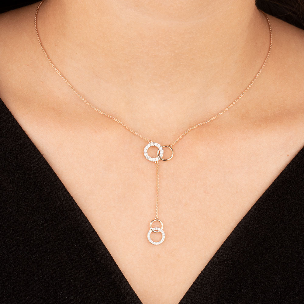 14K Rose Gold Diamond Pendant - 0.33ct VS-SI-HI