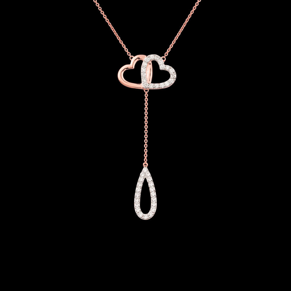 14K Rose Gold Diamond Pendant - 0.6ct VVS-VS-HI