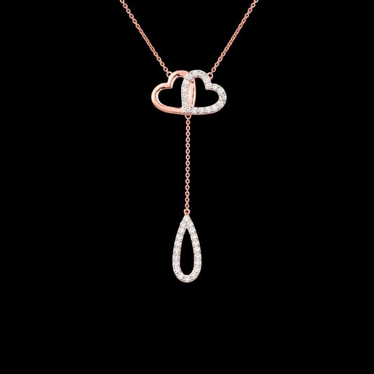 14K Rose Gold Diamond Pendant - 0.6ct VVS-VS-HI