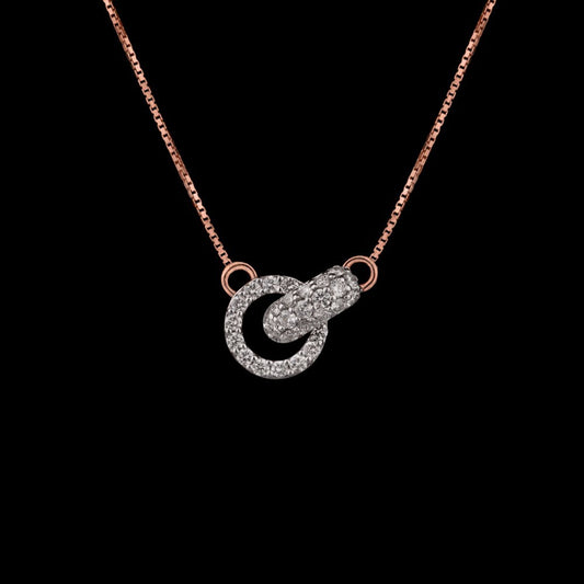 14K Rose Gold Diamond Pendant - 0.28ct SI-GH