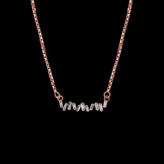 14K Rose Gold Diamond Pendant - 0.18ct SI-IJ