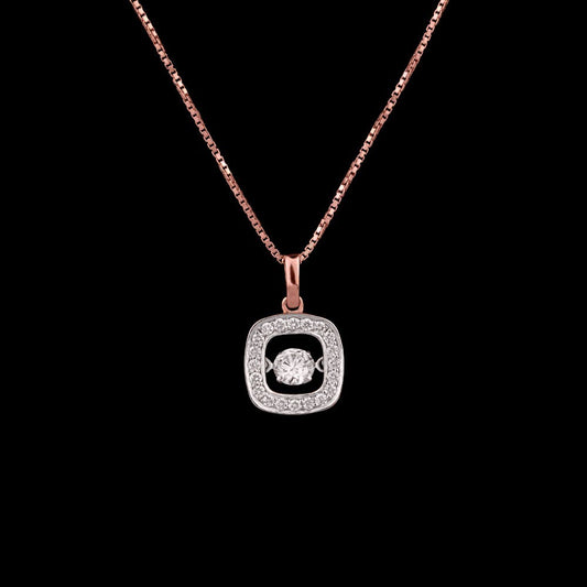 18K Rose Gold Diamond Pendant - 0.4ct VS-GH