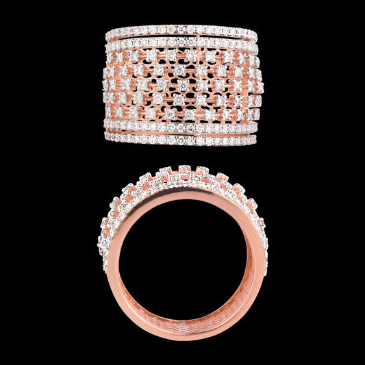 18K Rose Gold Diamond Ring - 1.425ct VS-SI-GH