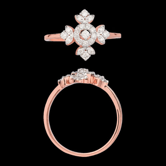 18K Yellow Gold Diamond Ring - 0.238ct VS-SI-GH