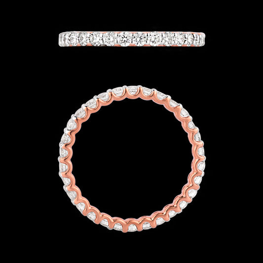 14K Rose Gold Diamond Ring - 0.84ct VS-SI-GH