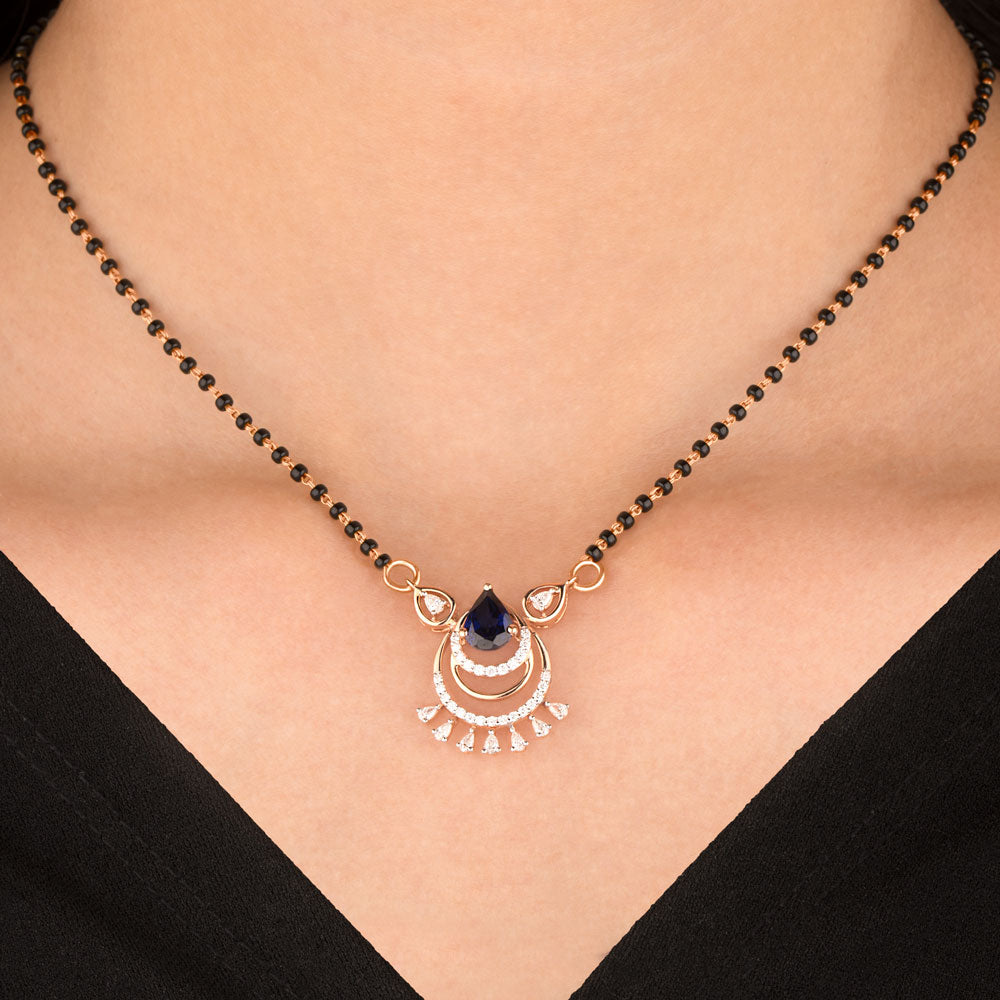 18K Rose Gold Diamond Tanmaniya - 0.499ct VVS-EF with Colour Stones
