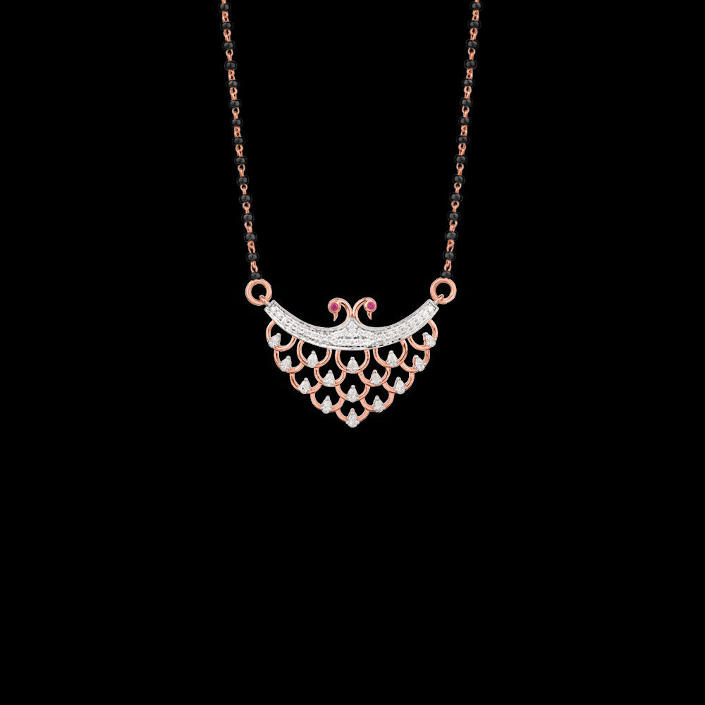 18K Rose Gold Diamond Tanmaniya - 0.542ct VVS-FG with Colour Stones
