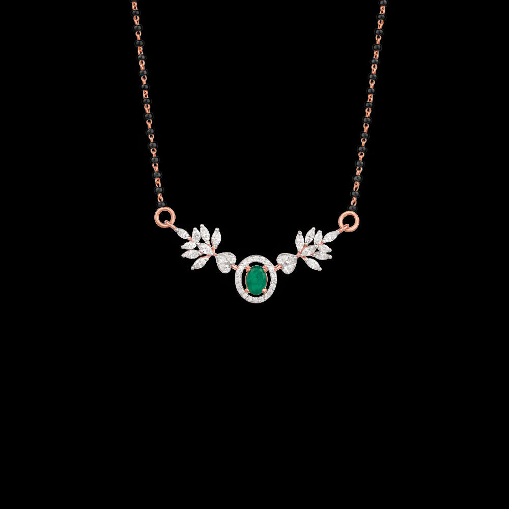 18K Rose Gold Diamond Tanmaniya - 0.918ct VVS-FG with Colour Stones