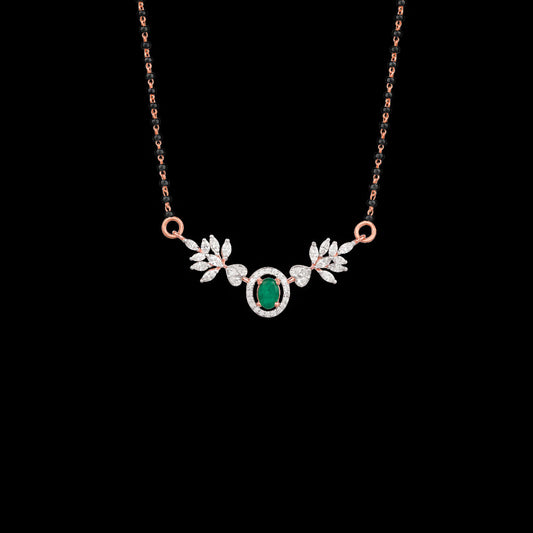 18K Rose Gold Diamond Tanmaniya - 0.918ct VVS-FG with Colour Stones