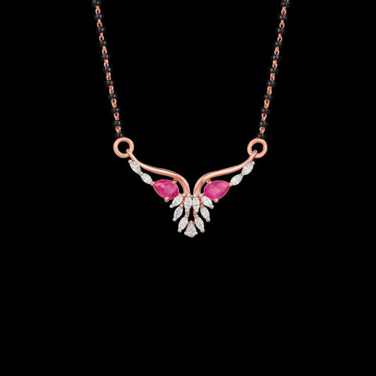 18K Rose Gold Diamond Tanmaniya - 0.493ct VVS-FG with Colour Stones