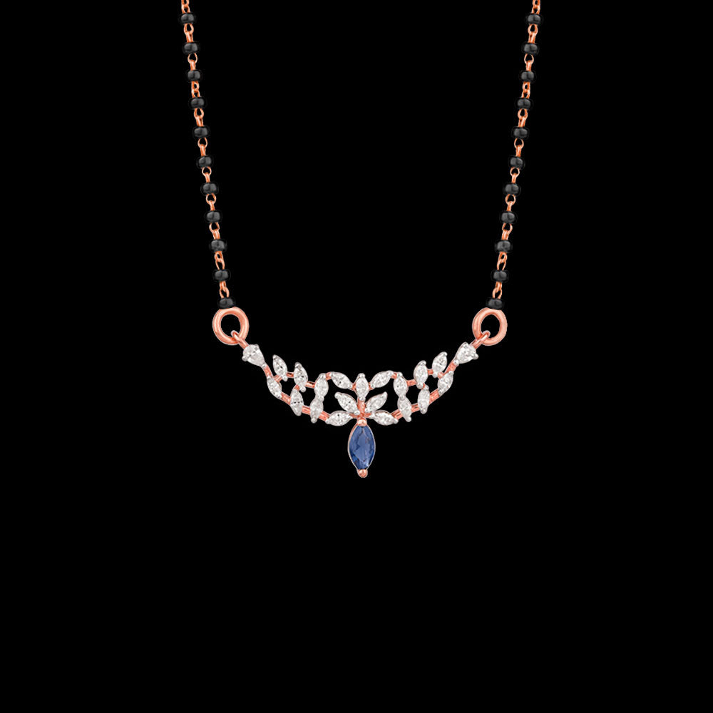 18K Rose Gold Diamond Tanmaniya - 0.515ct VVS-EF with Colour Stones