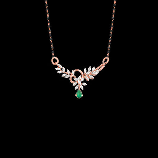 18K Rose Gold Diamond Tanmaniya - 0.484ct VVS-EF with Colour Stones