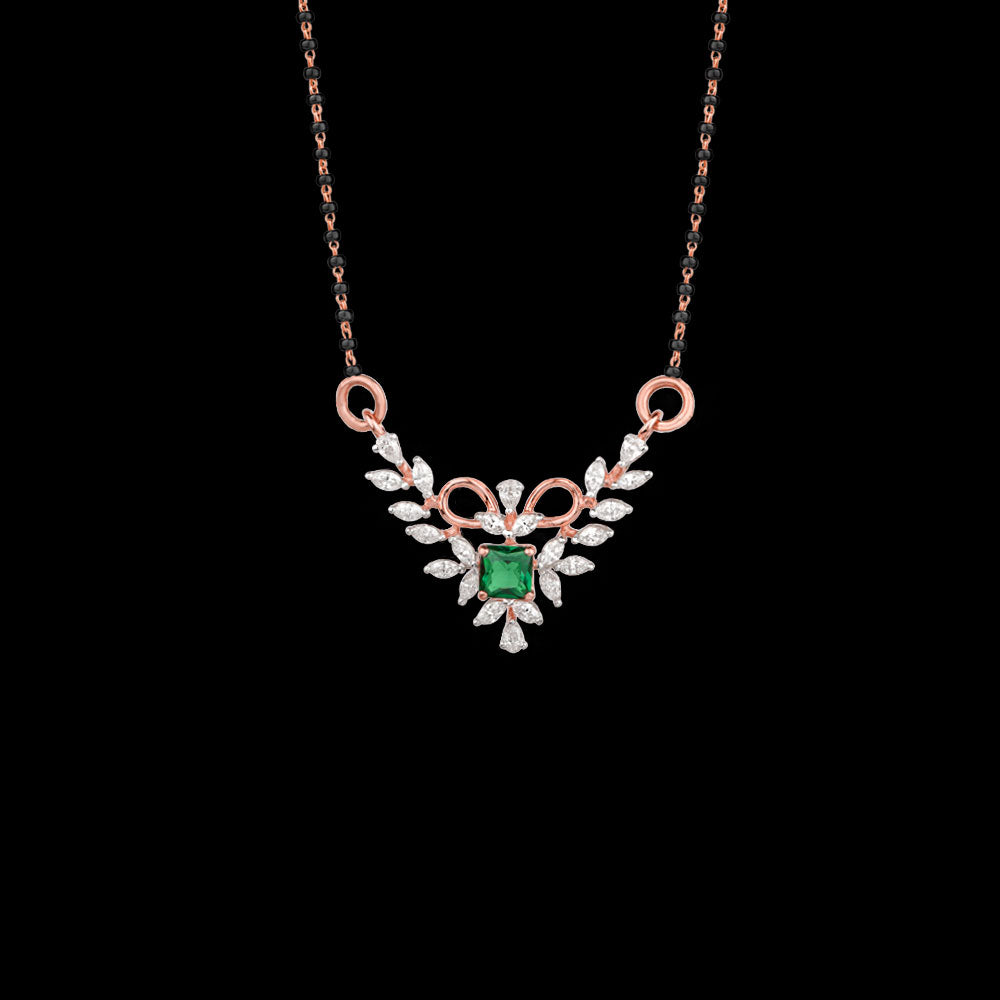 18K Rose Gold Diamond Tanmaniya - 0.463ct VVS-EF with Colour Stones